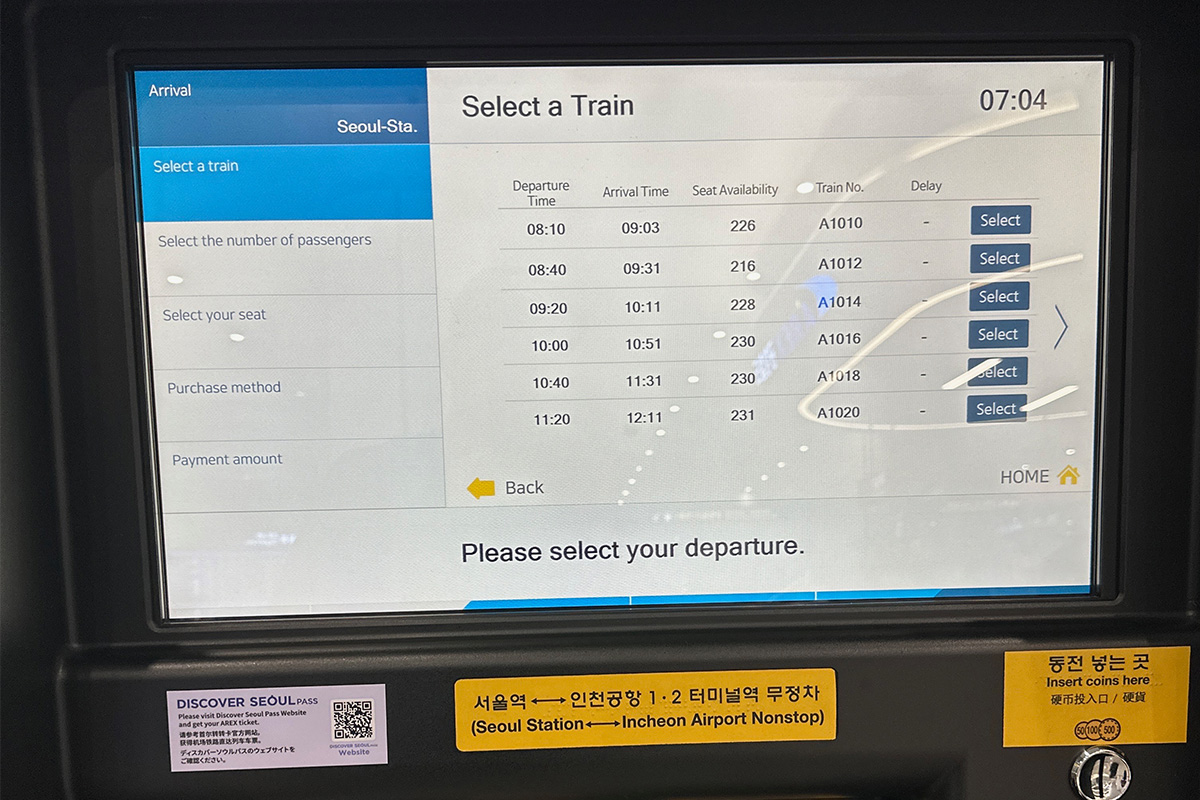 Máquinas automáticas para comprar boletos AREX