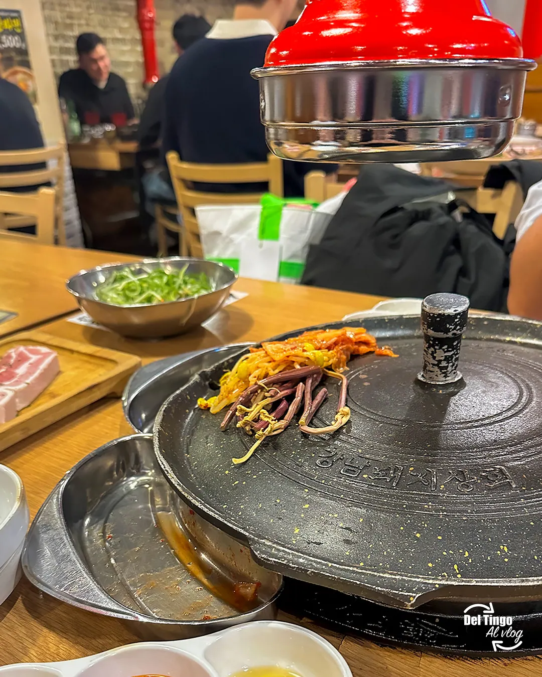 Nuestra primera mesa de BBQ coreano en Seúl