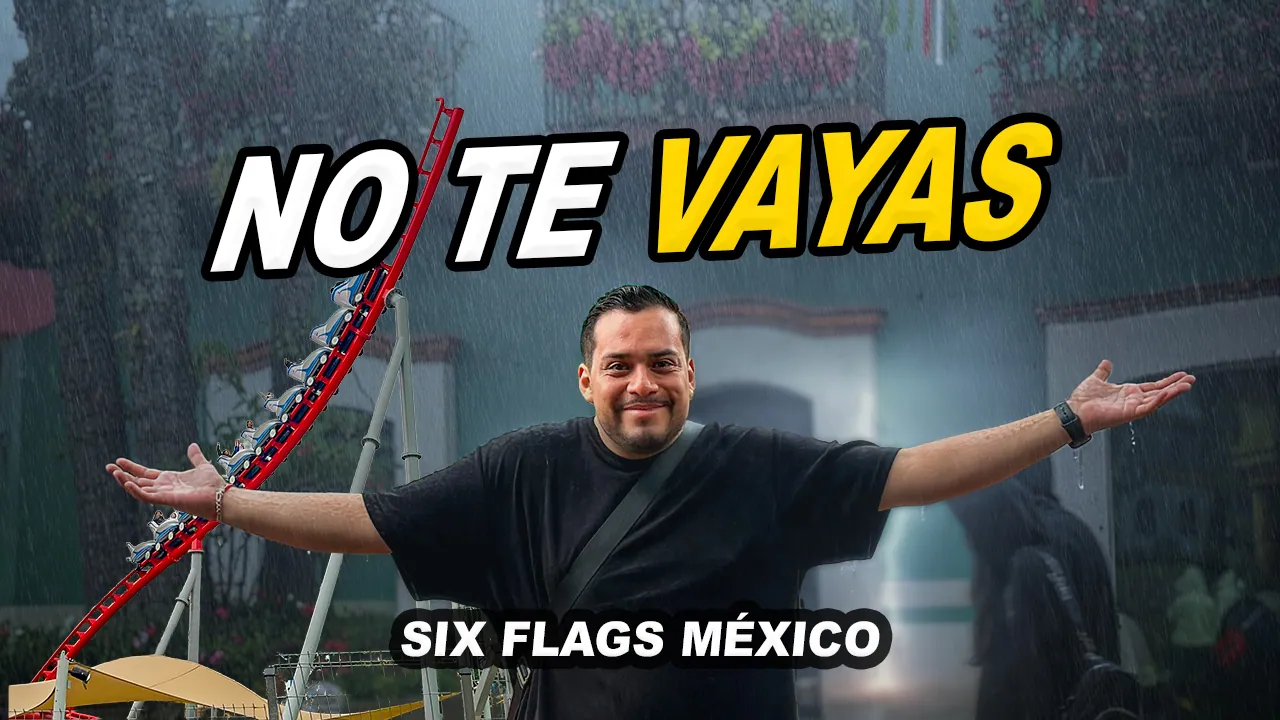 Nos agarró la lluvia en Six Flags y fue lo MEJOR