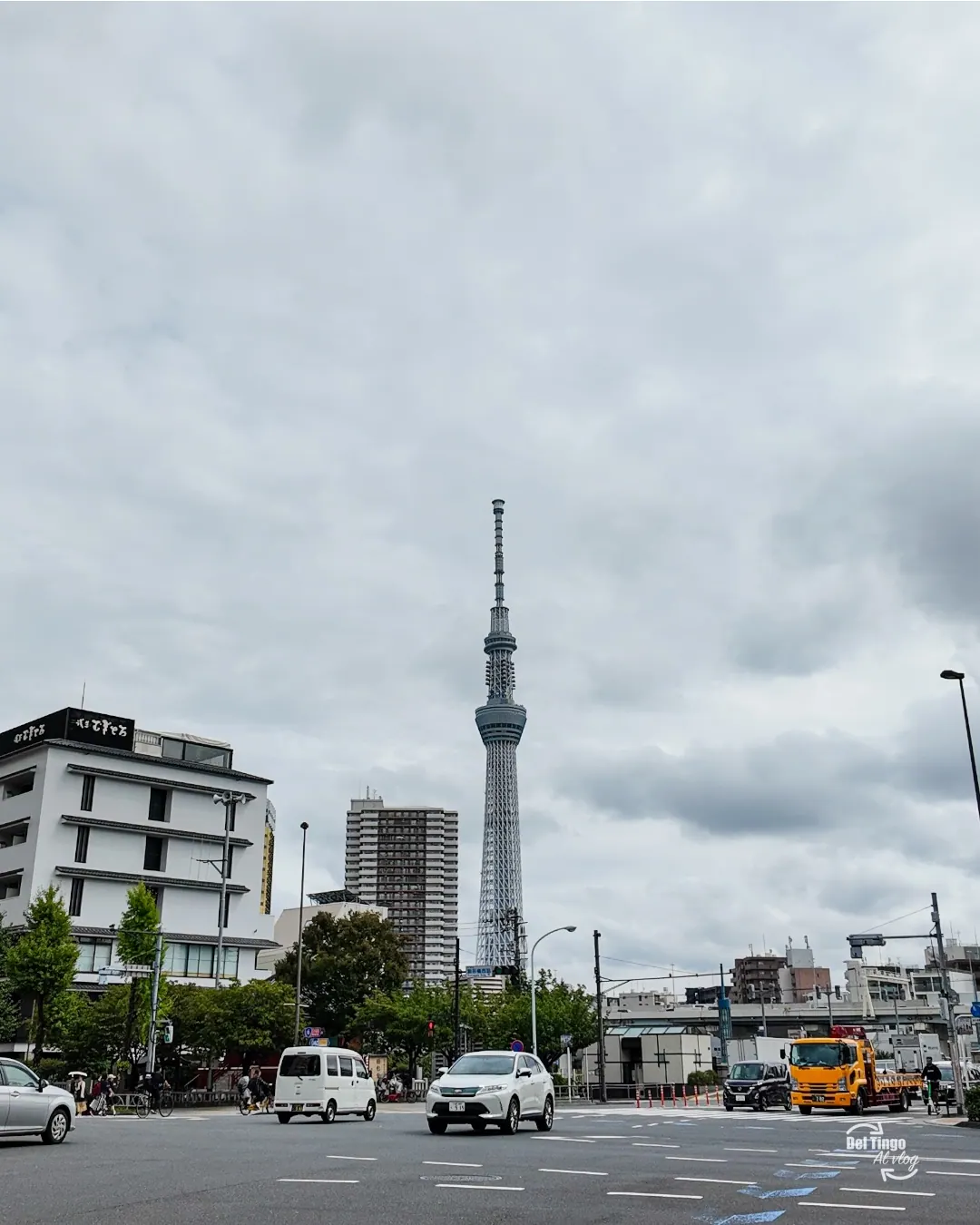 La escala real de la calle cerca del Skytree: 'se ve cerca' no siempre es 'está cerca'