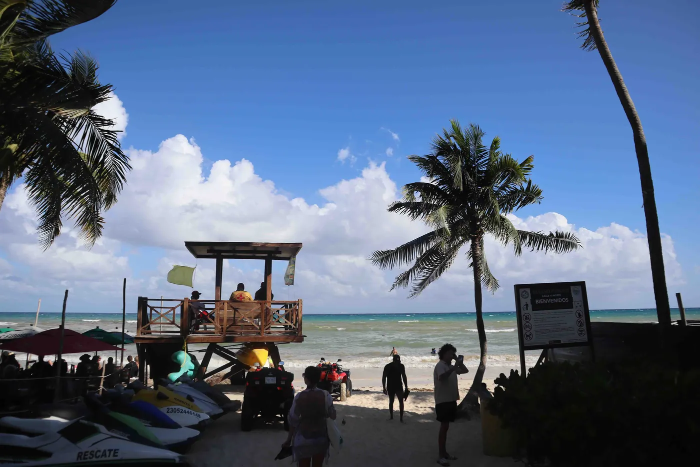 Zona cercana a la Quinta Avenida en Playa del Carmen